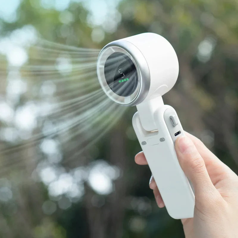2025 New Hanging Neck Outdoor 180 Degree Folding Desktop Mini Fan Hand-held Folding High-speed Powerful Turbo Fan ADreamFuture